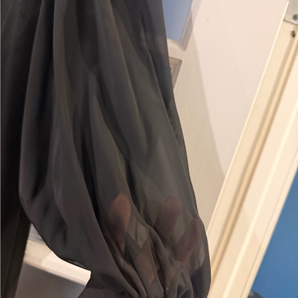 Lafayette 148 New York Black Long Sleeve Dress